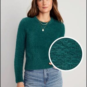 Old Navy Emerald Isle fuzzy eyelash sweater size XL
